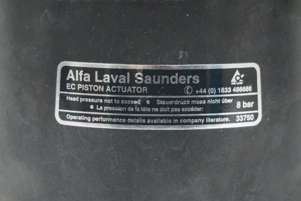 NEW ALFA LAVAL SAUNDERS 33750 EC PISTON ACTUATOR - Image 5