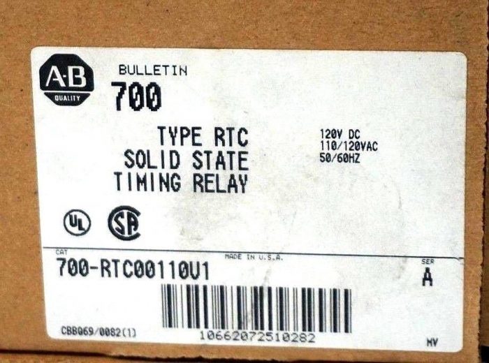 NEW ALLEN BRADLEY 700-RTC00110U1 TIMING RELAY SER.A 700RTC00110U1 - Image 4