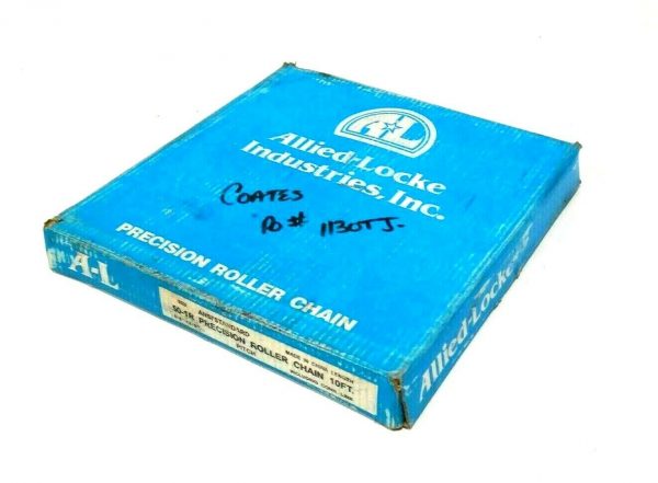 NEW ALLIED LOCKE INDUSTRIES 50-1R ROLLER CHAIN 10' 501R