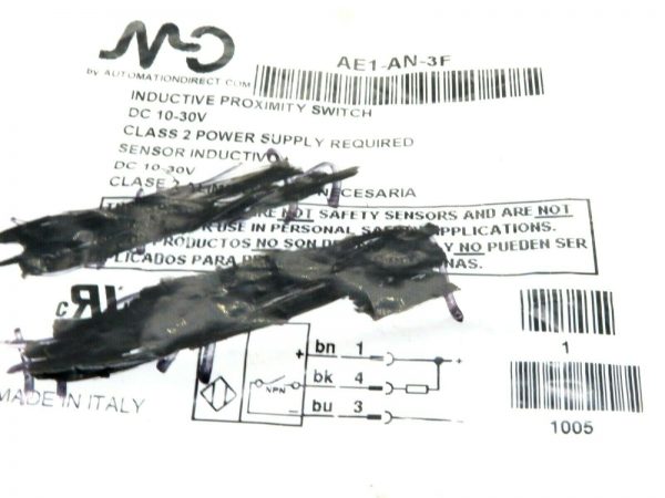 NEW AUTOMATION DIRECT AE1-AN-3F INDUCTIVE PROXIMITY SWITCH AE1AN3F - Image 3
