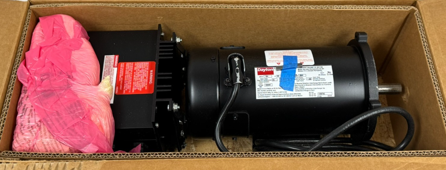 NEW DAYTON 2Z846D PMDC MOTOR W/ CONTROL 3/4HP 2500RPM - Image 4