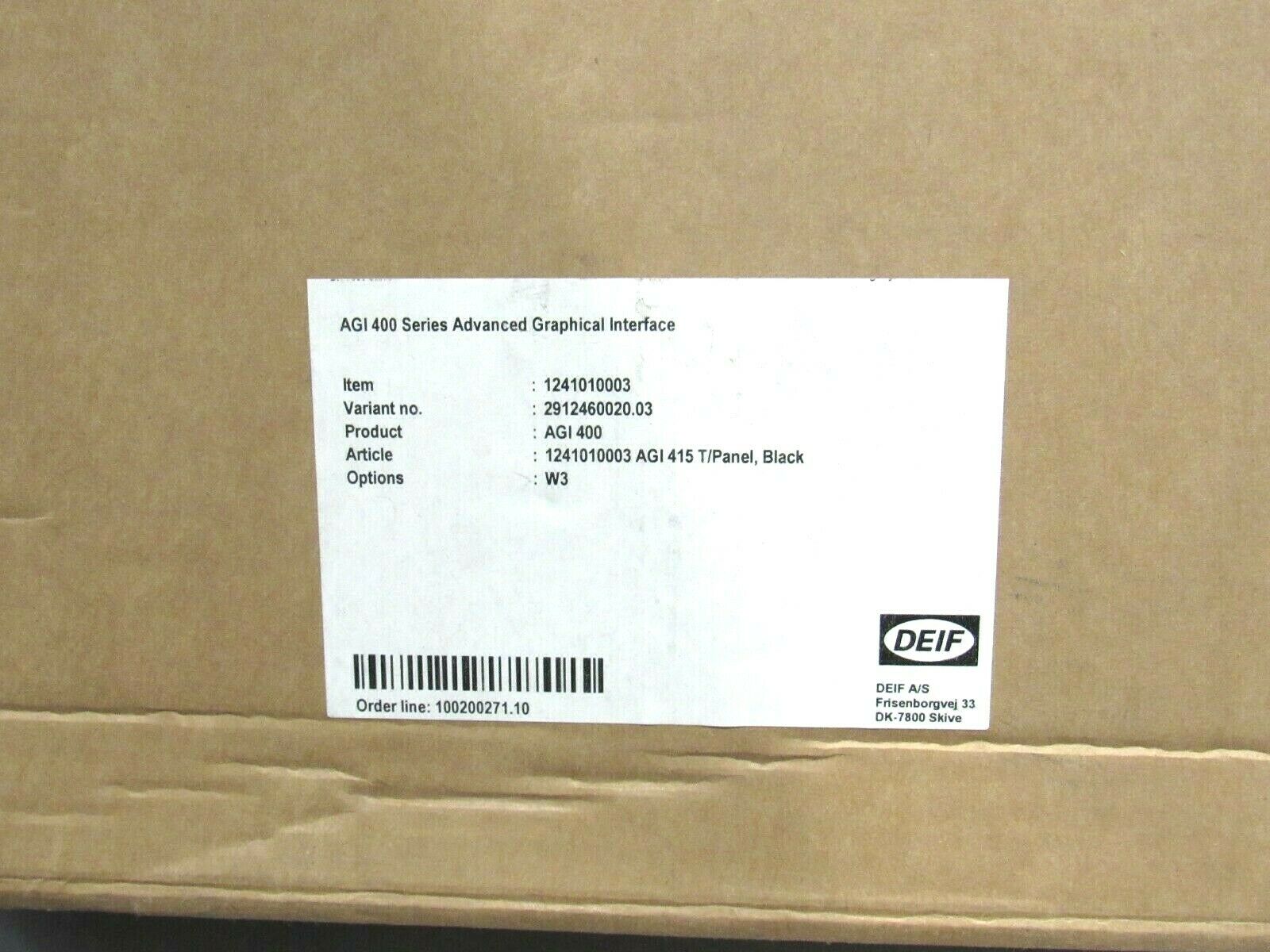 NEW DEIF AGI 415 ADVANCED GRAPHICAL INTERFACE 1241010003 AGI415 - Image 6