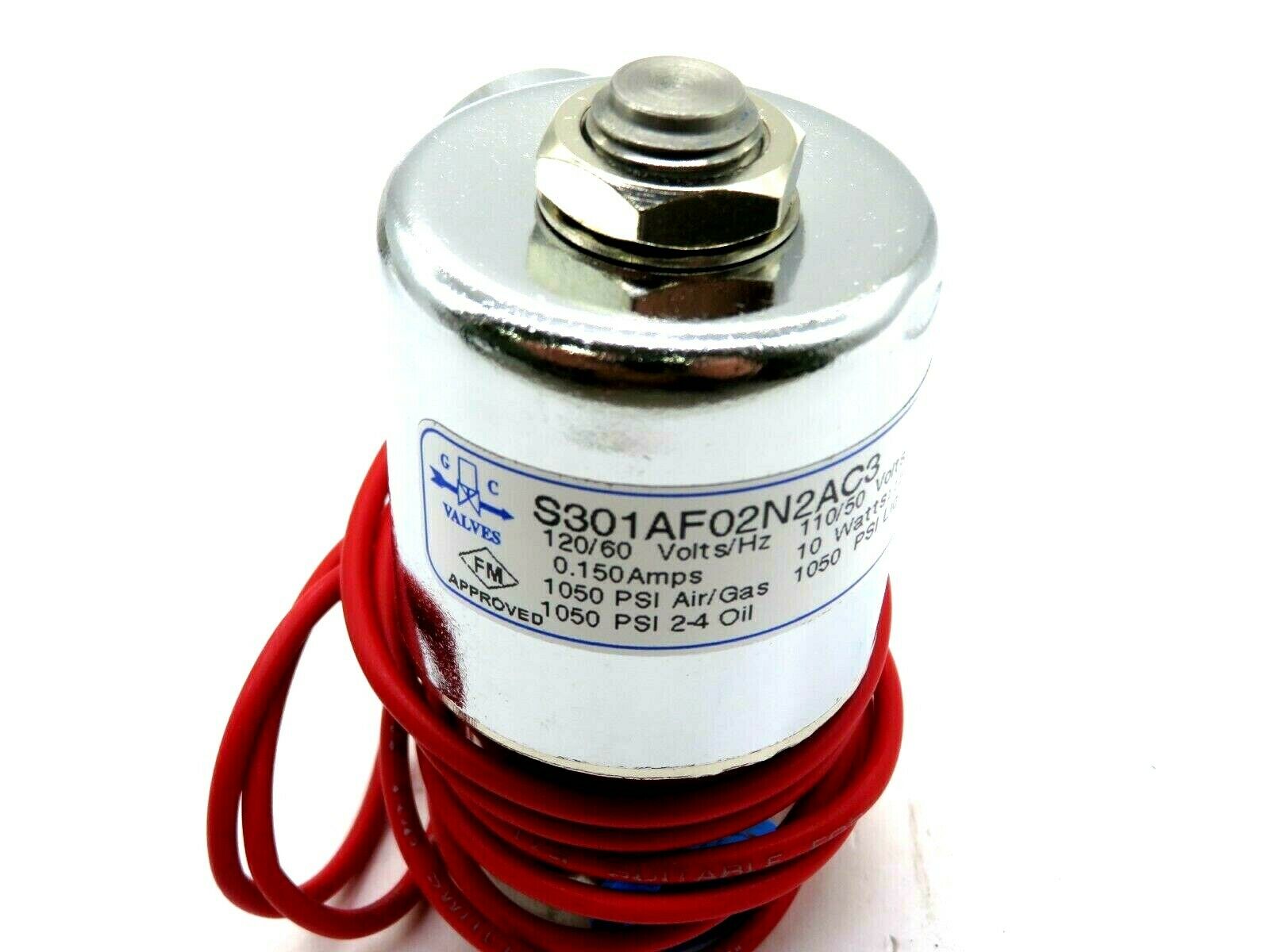 NEW GC VALVES S301AF02N2AC3 VALVE 2 WAY N.C. 1/8" - Image 3