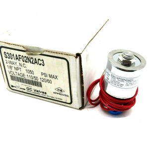 NEW GC VALVES S301AF02N2AC3 VALVE 2 WAY N.C. 1/8"