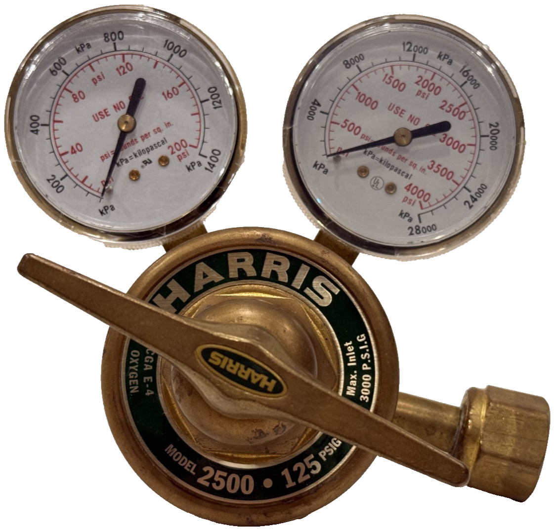 NEW HARRIS 2500-125 OXYGEN REGULATOR 125PSIG 2500125 - Image 4