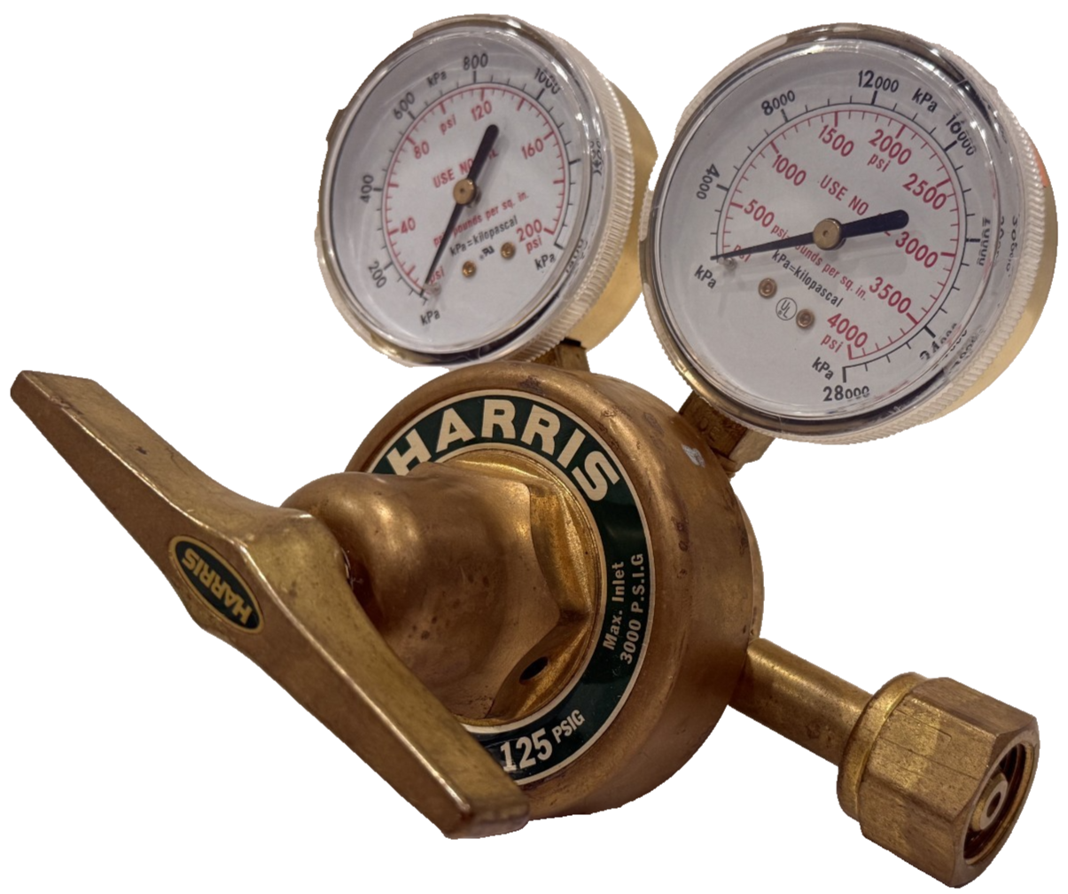 NEW HARRIS 2500-125 OXYGEN REGULATOR 125PSIG 2500125