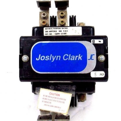 NEW JOSLYN CLARK 5DP9-21100 CONTACTOR 5DP921100 260A 500VDC