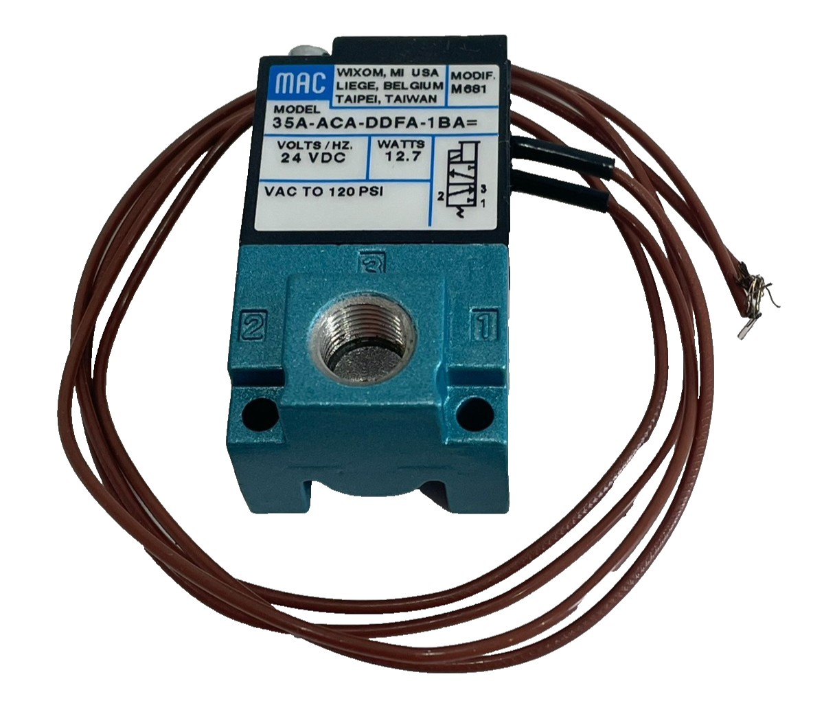 NEW MAC VALVES 35A-ACA-DDFA-1BA SOLENOID VALVE 35AACADDFA1BA - Image 3
