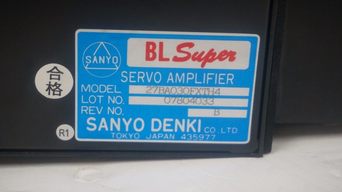 NEW SANYO DENKI 27BA030FXTH4 BL SUPER SERVO AMPLIFIER - Image 5