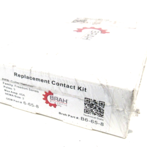 NEW SEALED BRAH ELECTRIC B6-65-8 CONTACT KIT 3 POE SIZE 2 B6658