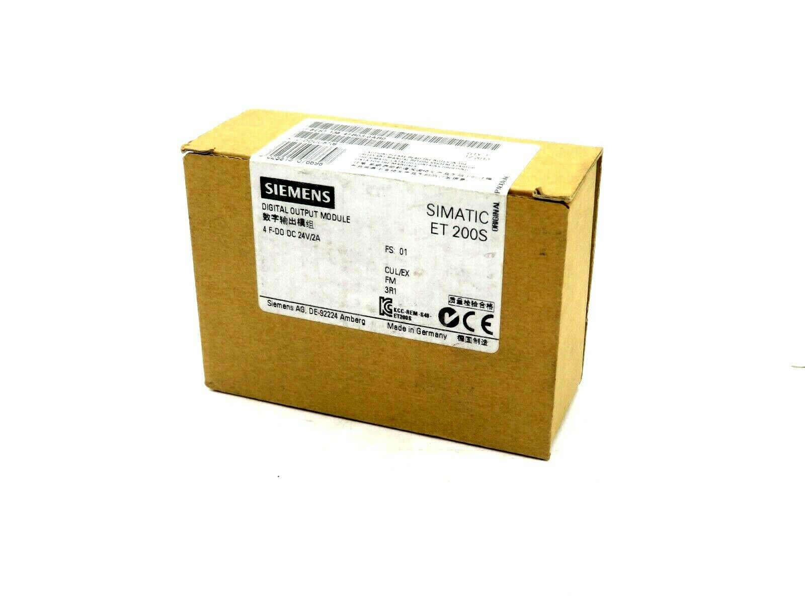 Siemens 6ES7138-4FA04-0AB0 SIEMENS DISCONTINUED SPARE PART, SIMATIC DP, ELECTRONICS MODULE F. ET200S, 4/8 F-DI PROFISAFE, 24VDC | Kempston Controls