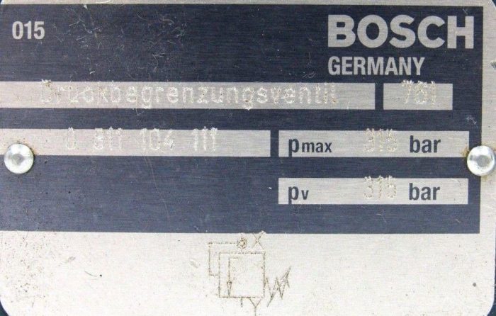 USED BOSCH 0-811-104-111 PRESSURE RELIEF VALVE 0811104111 - Image 4