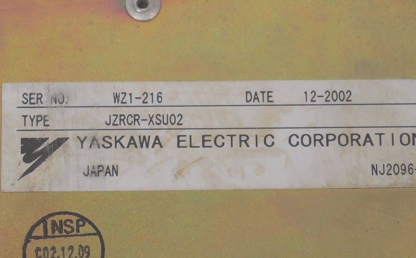 USED YASKAWA ELECTRIC JZRCR-XSU02 SERVO CONTROLLER JZRCRXSU02 - Image 5
