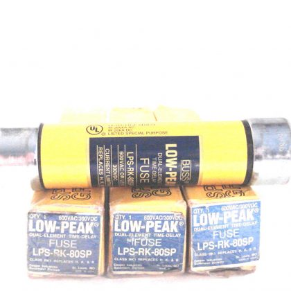 3 NEW COOPER BUSSMANN LOW PEAK LPS-RK-80SP FUSES LPSRK80SP
