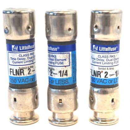 3 NEW LITTELFUSE FLNR-2-1/4 FUSES FLNR214
