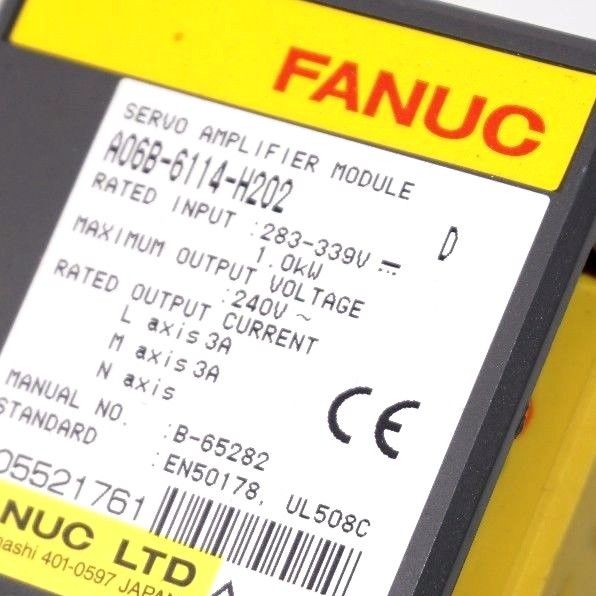 USED FANUC A06B-6114-H202 SERVO AMPLIFIER A06B6114H202 - Image 3