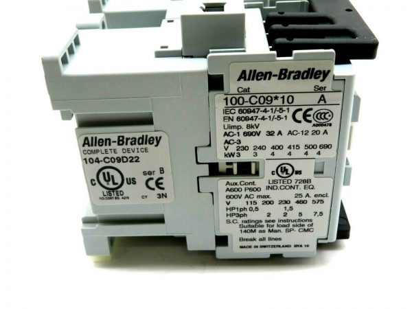 NEW ALLEN BRADLEY 104-C09D22 REVERSING CONTACTOR SERIES B 104C09D22 - Image 4
