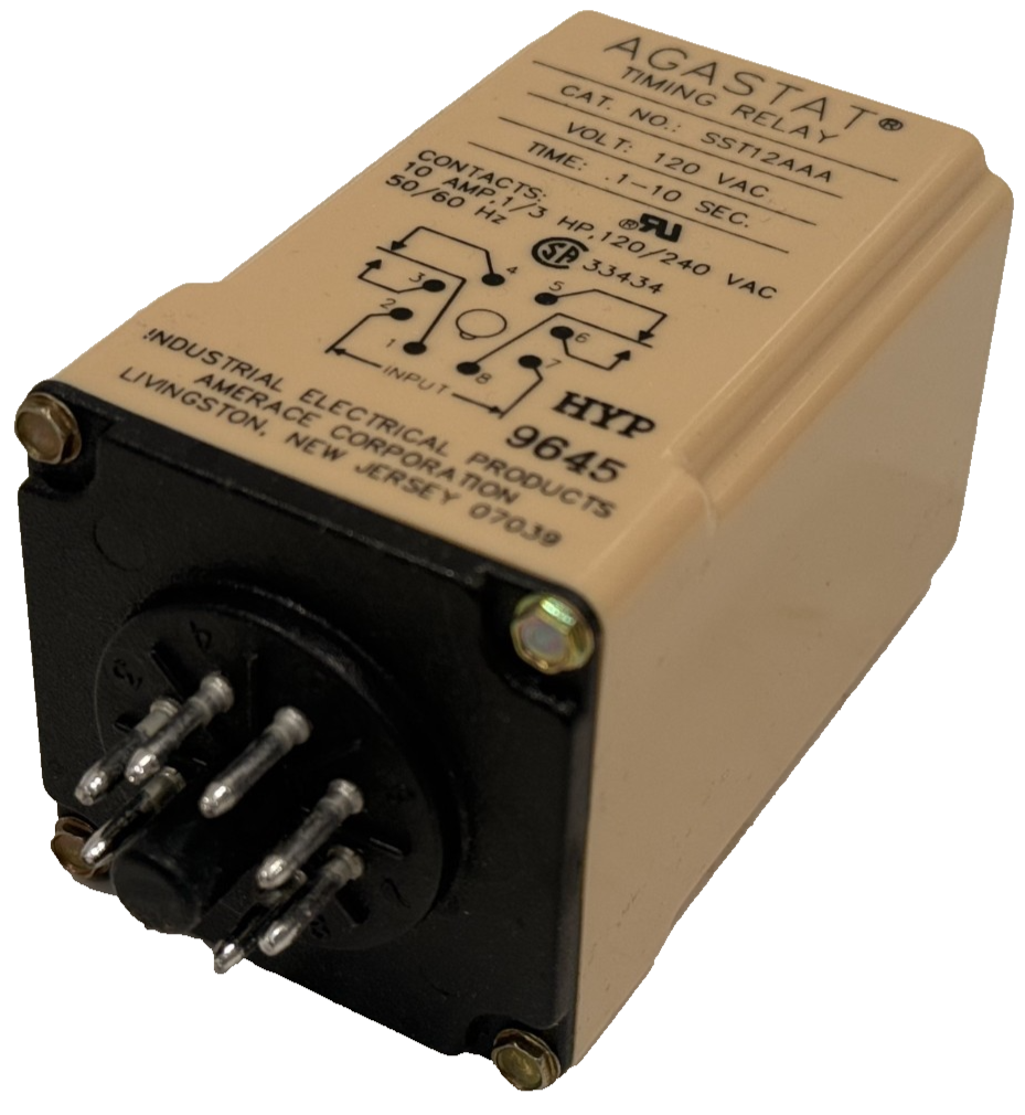 NEW AMERACE AGASTAT SST12AAA SOLID STATE TIMING RELAY 12V AC 1-10 SEC - Image 3