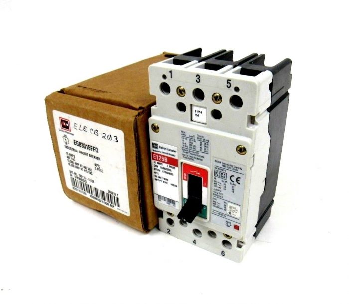 NEW CUTLER HAMMER EGB3015FFG CIRCUIT BREAKER 15A 3 POLE 67B3600G25