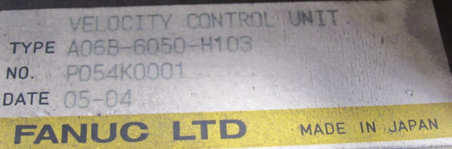 NEW FANUC A06B-6050-H103 VELOCITY CONTROL UNIT A20B-1000-0560/13F A06B6050H103 - Image 5