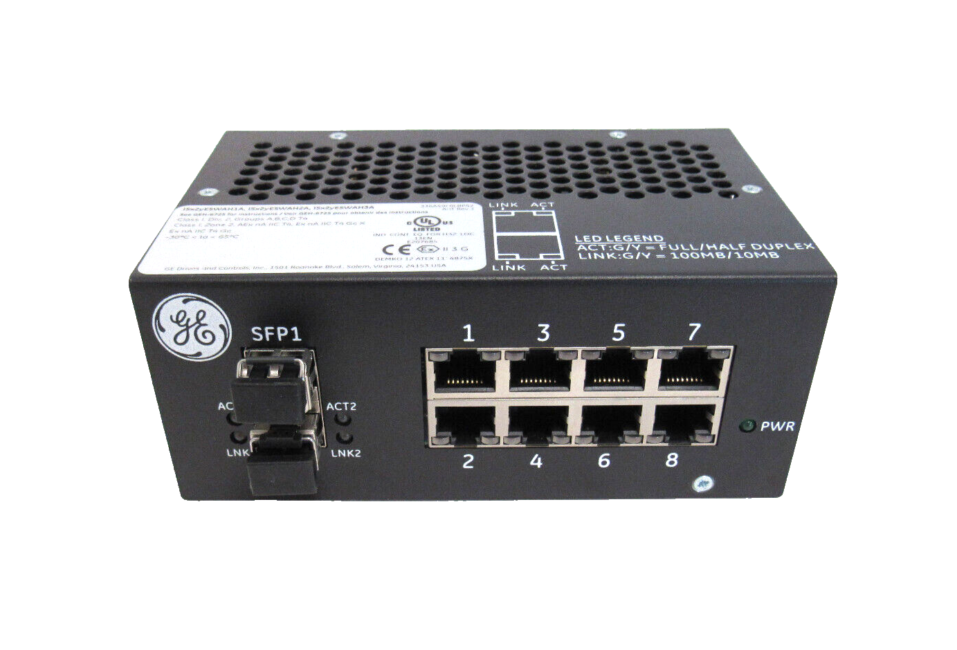 NEW GENERAL ELECTRIC IS420ESWAH2A ETHERNET SWITCH REV.C - Image 3