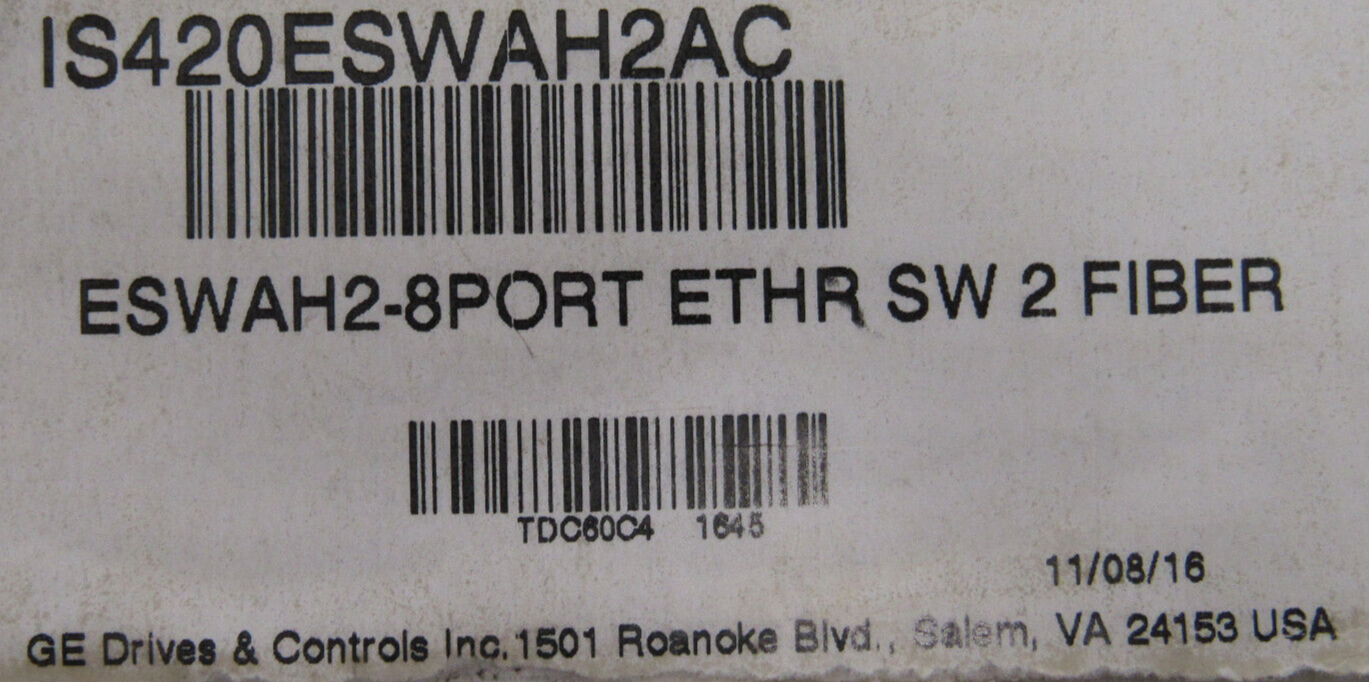 NEW GENERAL ELECTRIC IS420ESWAH2A ETHERNET SWITCH REV.C - Image 5