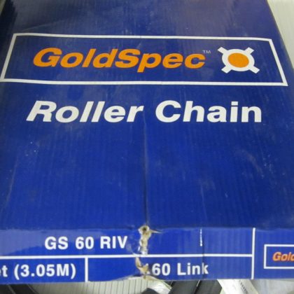 NEW GOLDSPEC 60 RIV. ROLLER CHAIN 10'