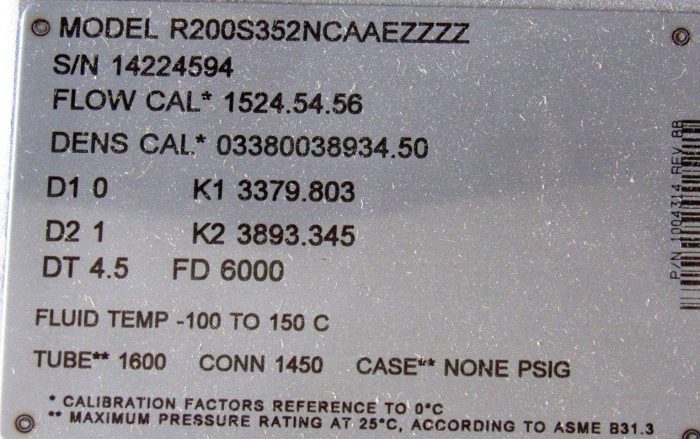 NEW MICRO MOTION R200S352NCAAEZZZZ MASS FLOW METER/ SENSOR - Image 9