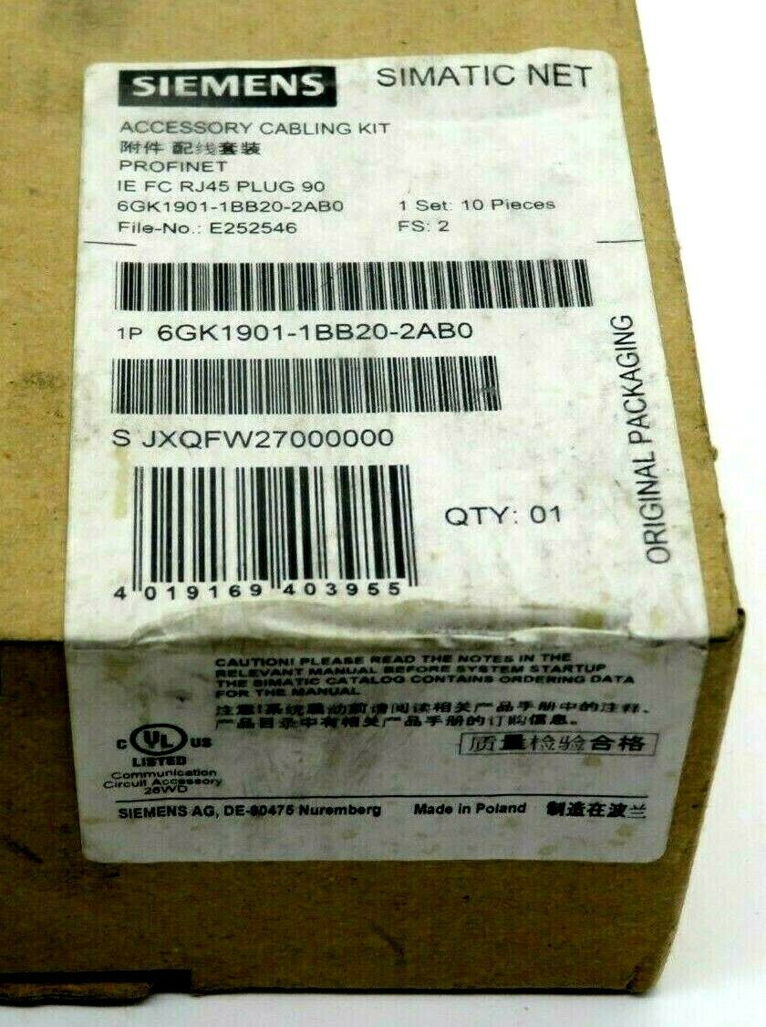NEW SEALED SIEMENS 6GK1901-1BB20-2AB0 CABLING KIT 6GK19011BB202AB0 - Image 3