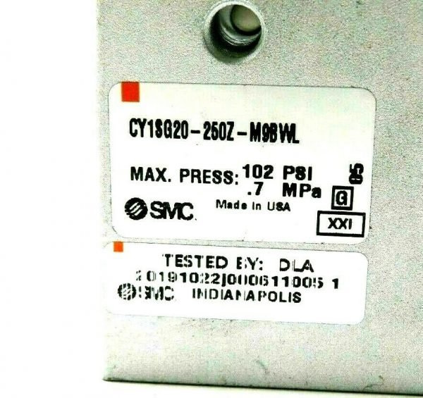 NEW SMC CY1SG20-250Z-M9BWL MAGNET COUPLED RODLESS CYLINDER CY1SG20250ZM9BWL - Image 4