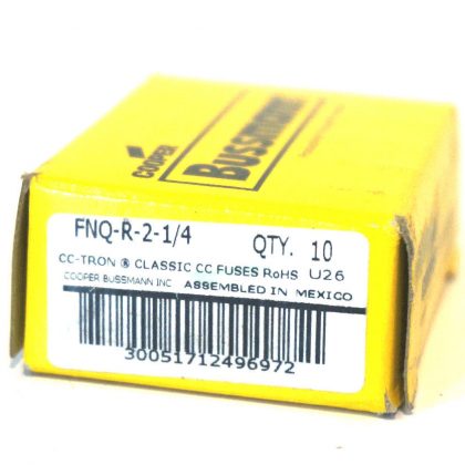 10 NEW COOPER BUSSMANN FNQ-R-2-1/4 FUSES FNQR214