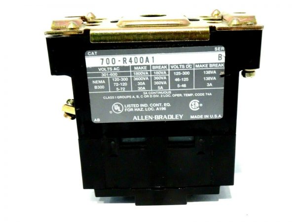 NEW ALLEN BRADLEY 700-R400A1 AC RELAY TYPE R SER.B 700R400A1 - Image 3