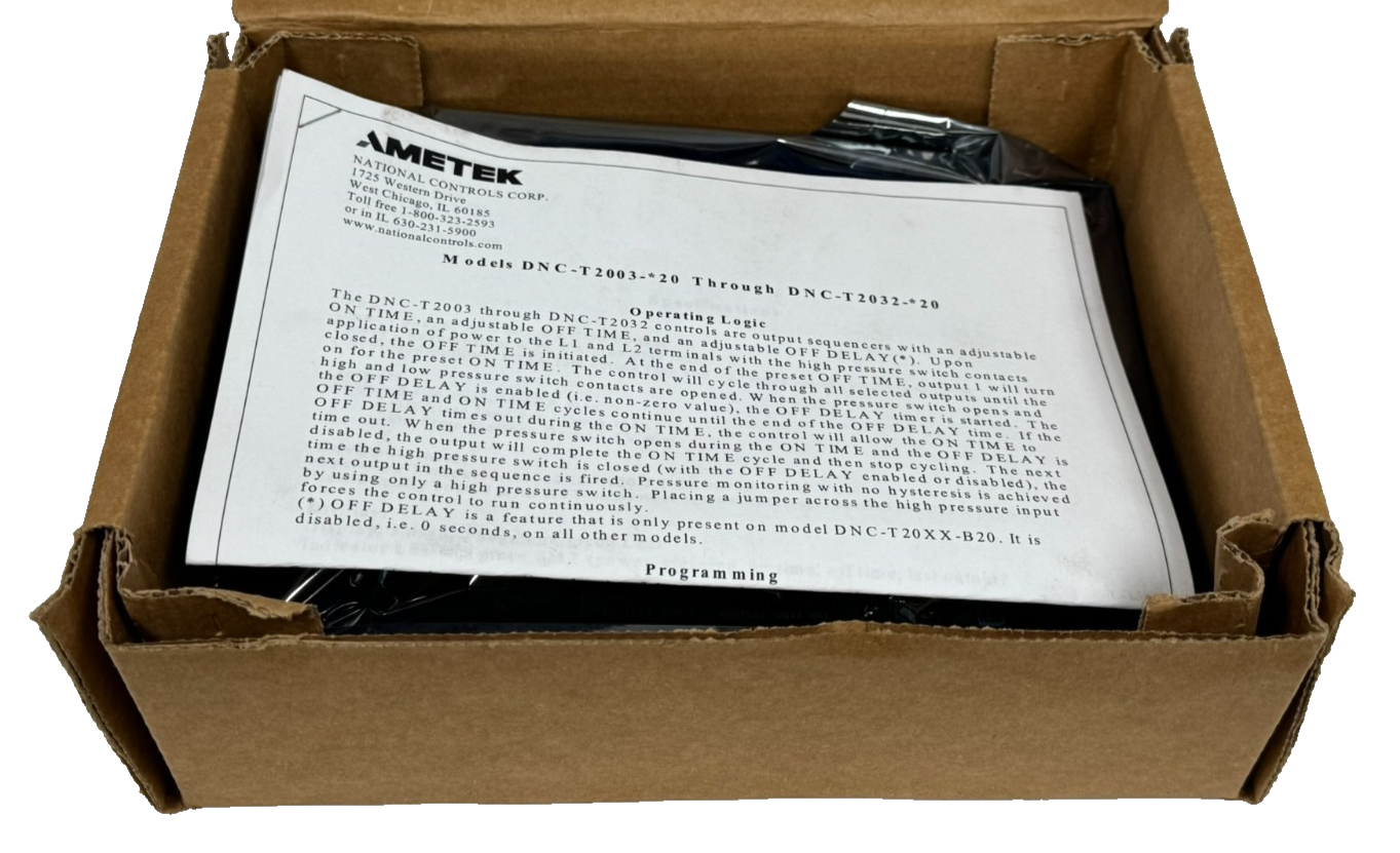 NEW AMETEK DNC-T2010-R20 DUST COLLECTOR CONTROL BOARD 105620 - Image 3