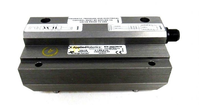 NEW APPLIED ROBOTICS S.1-EM-R-VD VALVE MODULE S1EMRVD 0305-C80A-03 - Image 3