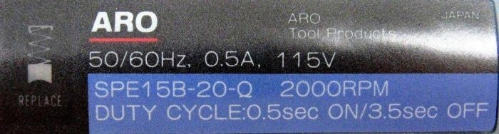 NEW ARO DELVO SPE15B-20-Q ELECTRIC SCREWDRIVER SPE15B20Q - Image 4