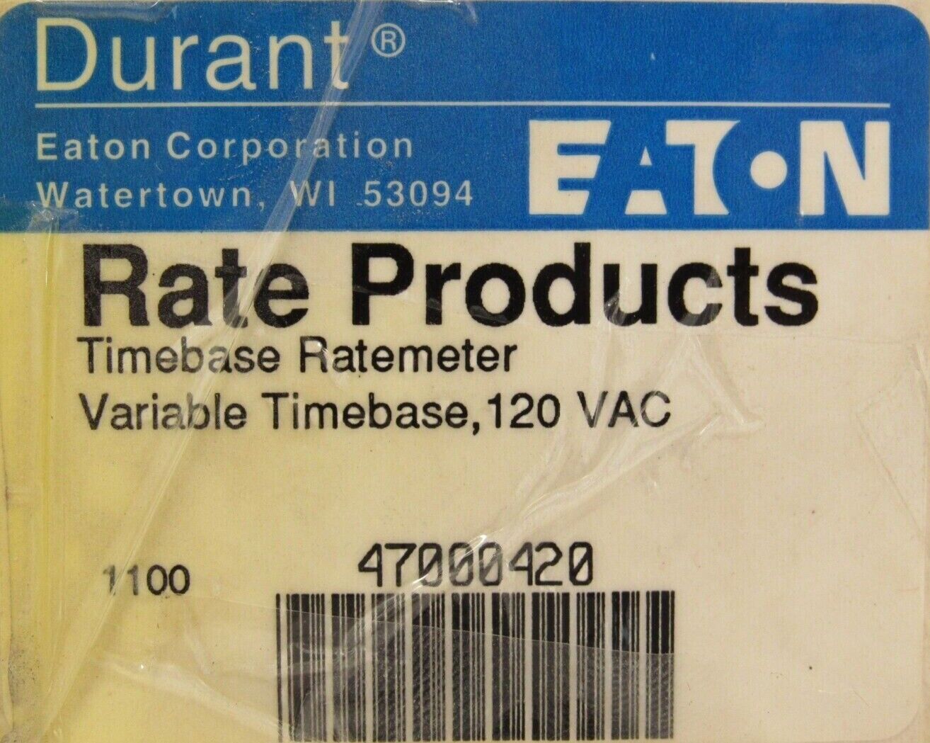 NEW EATON DURANT 47000-420 TIMEBASE RATEMETER 47000420 - Image 6