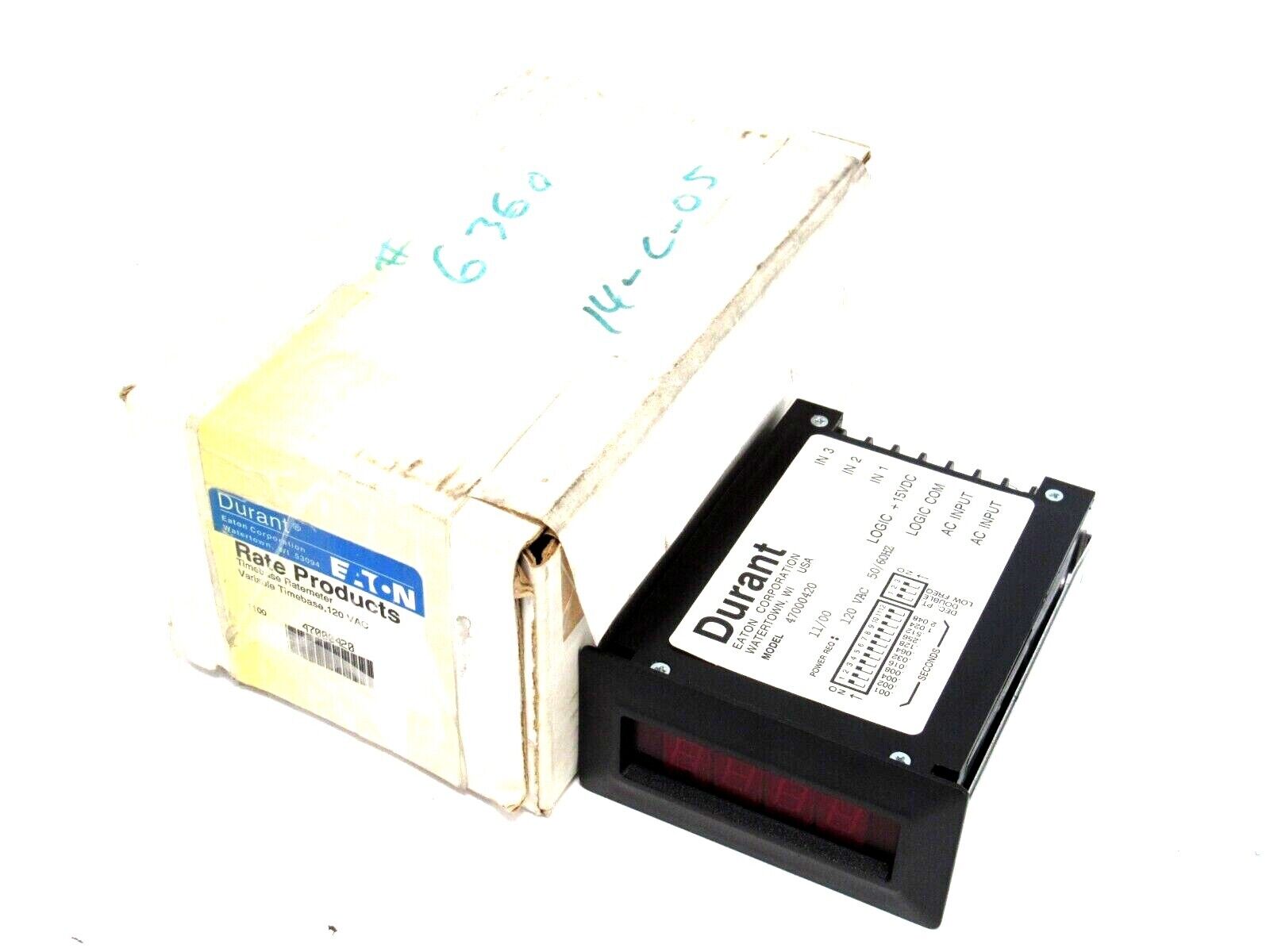 NEW EATON DURANT 47000-420 TIMEBASE RATEMETER 47000420