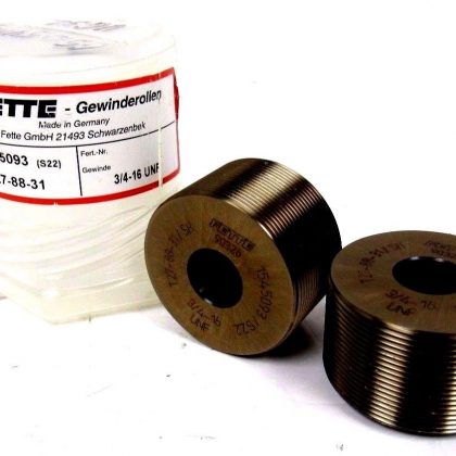 NEW FETTE 3/4-16 UNF 1545093 THREAD ROLLER T27-88-31