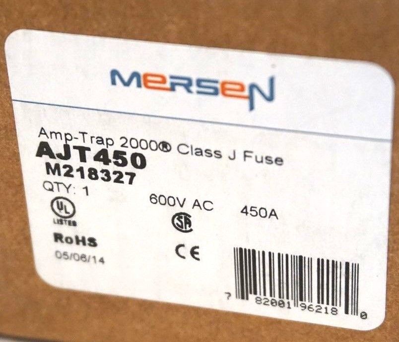 NEW MERSEN AJT450 AMP-TRAP 2000 FUSE 600V, 450AMP - Image 3