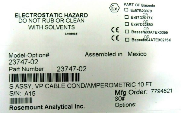 NEW ROSEMOUNT 1056-03-22-30-AN-UL LIQUID ANALYZER 1056 1056032230ANUL - Image 7