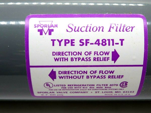 NEW SPORLAN SF4811T SUCTION FILTER 1-3/8 ODF SOLDER - Image 3