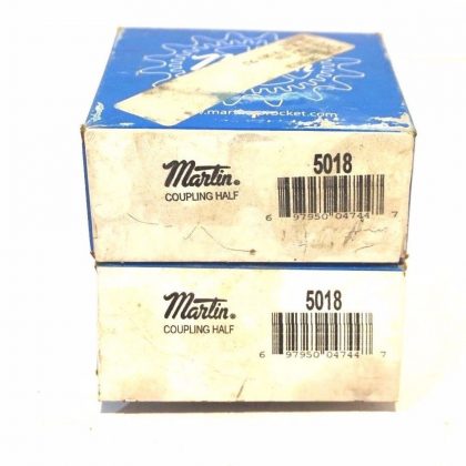 2 NEW MARTIN SPROCKET 5018 COUPLING HALF