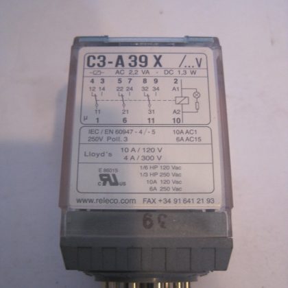 2 NEW RELECO C3-A39X RELAY C3A39X