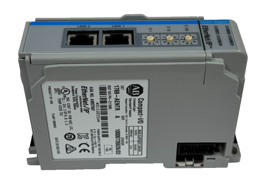 ALLEN BRADLEY 1769-AENTR COMPACTLOGIX ETHERNET/IP ADAPTER SER. UNUSED - Image 3