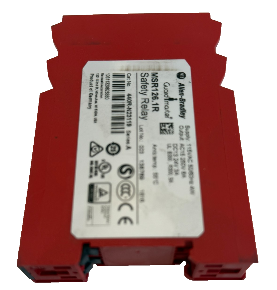 ALLEN BRADLEY 440R-N23119 SAFETY RELAY SER.A MSR126.1R 440RN23119 NEW, SURPLUS - Image 4