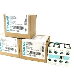 LOT OF 3 NEW SIEMENS 3RH1921-1FE22 AUXILIARY SWITCH BLOCK 3RH19211FE22