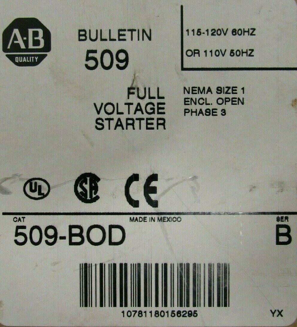 NEW ALLEN BRADLEY 509-BOD STARTER SER.B SIZE 1 509BOD - Image 6