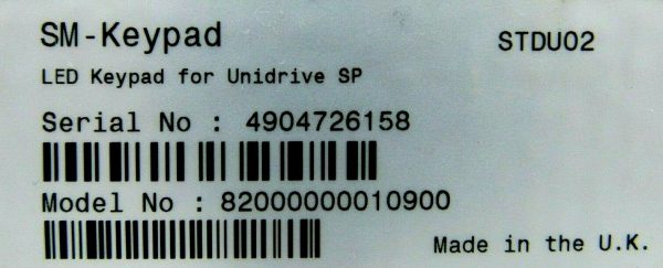 NEW CONTROL TECHNIQUES SM-KEYPAD DISPLAY 82000000010900 - Image 6