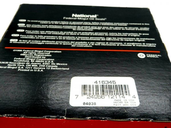 NEW FEDERAL MOGUL 416345 OIL SEAL 3.875 X 4.999 X.500 - Image 4