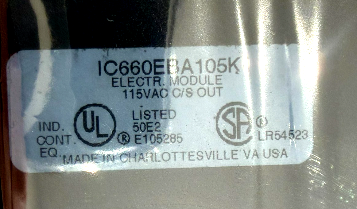NEW GENERAL ELECTRIC IC660BBA105 I/O MODULE GENIUS BLOCK - SB ...
